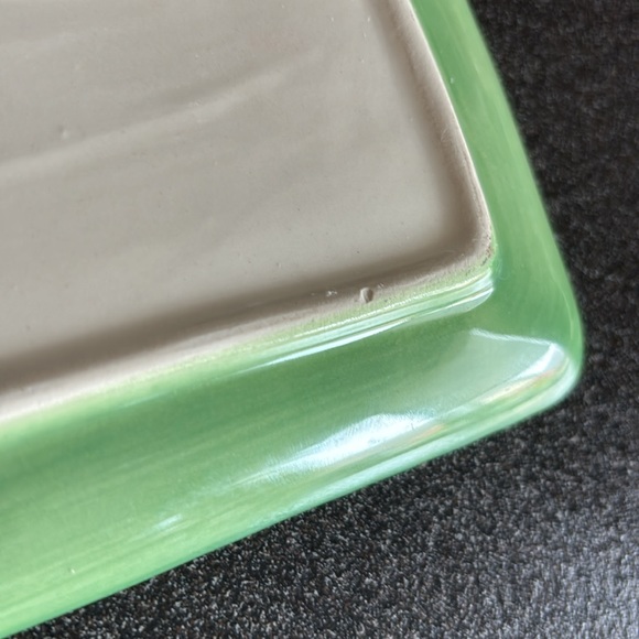 Vintage Gail Pittman Pottery Small Tray/Dish Yuletide Pattern - Picture 6 of 9